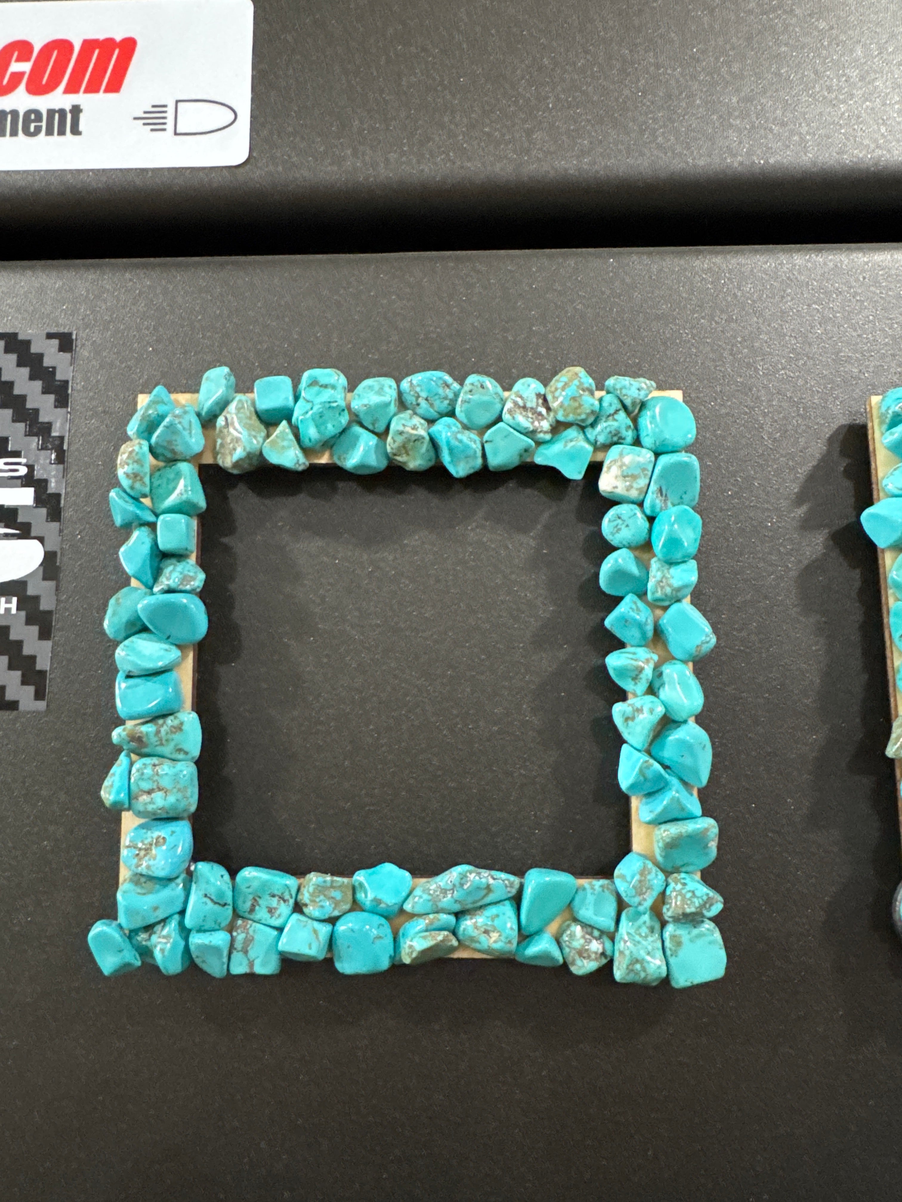Turquoise magnet picture frame