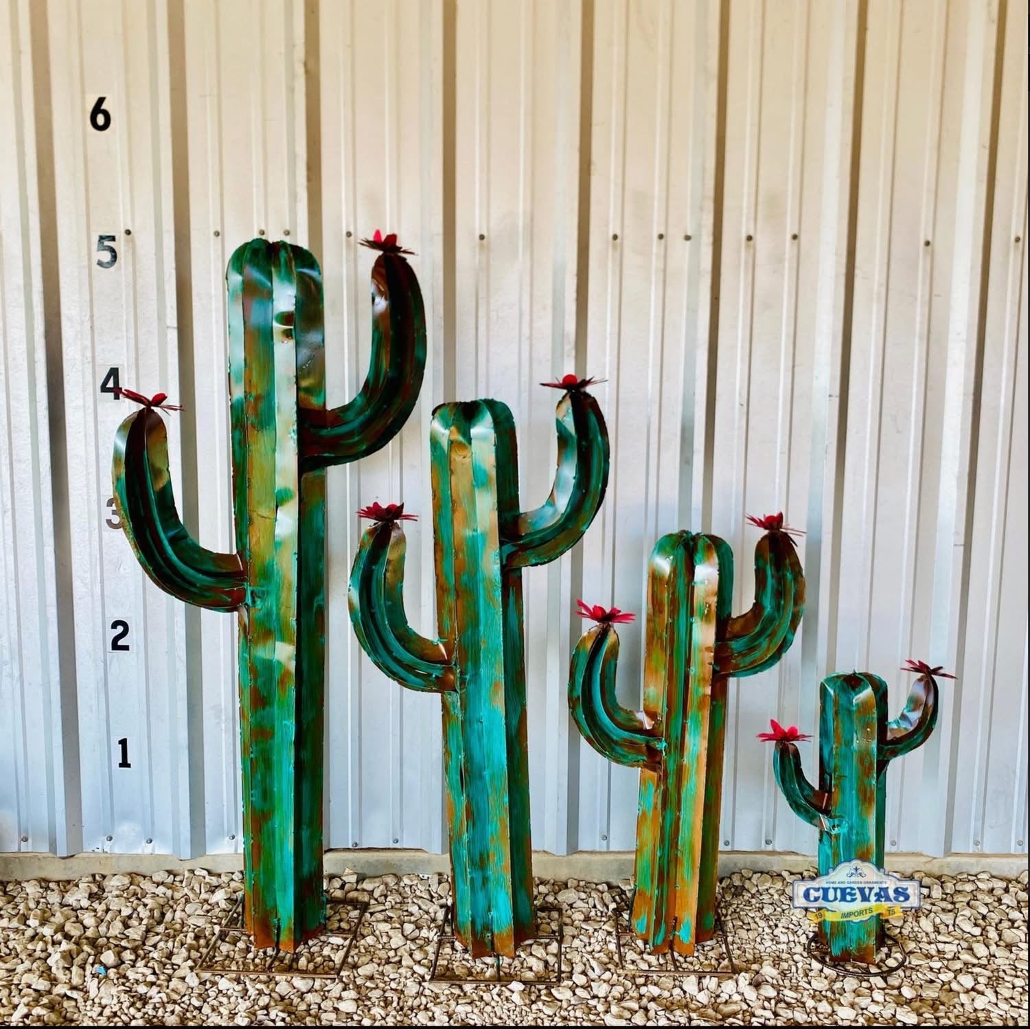 50 inch turquoise cactus