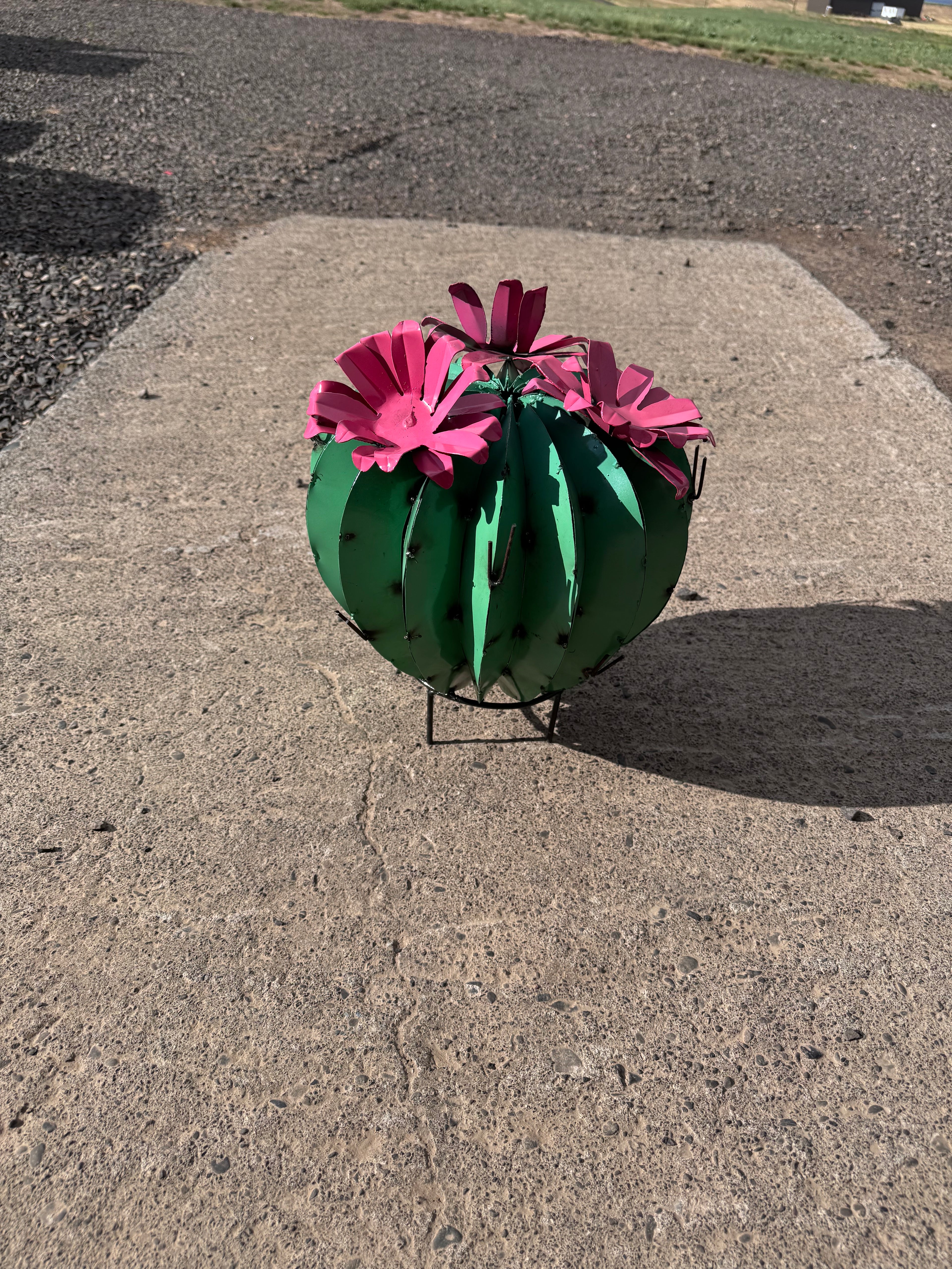 Metal Mini round cactus 12 inch