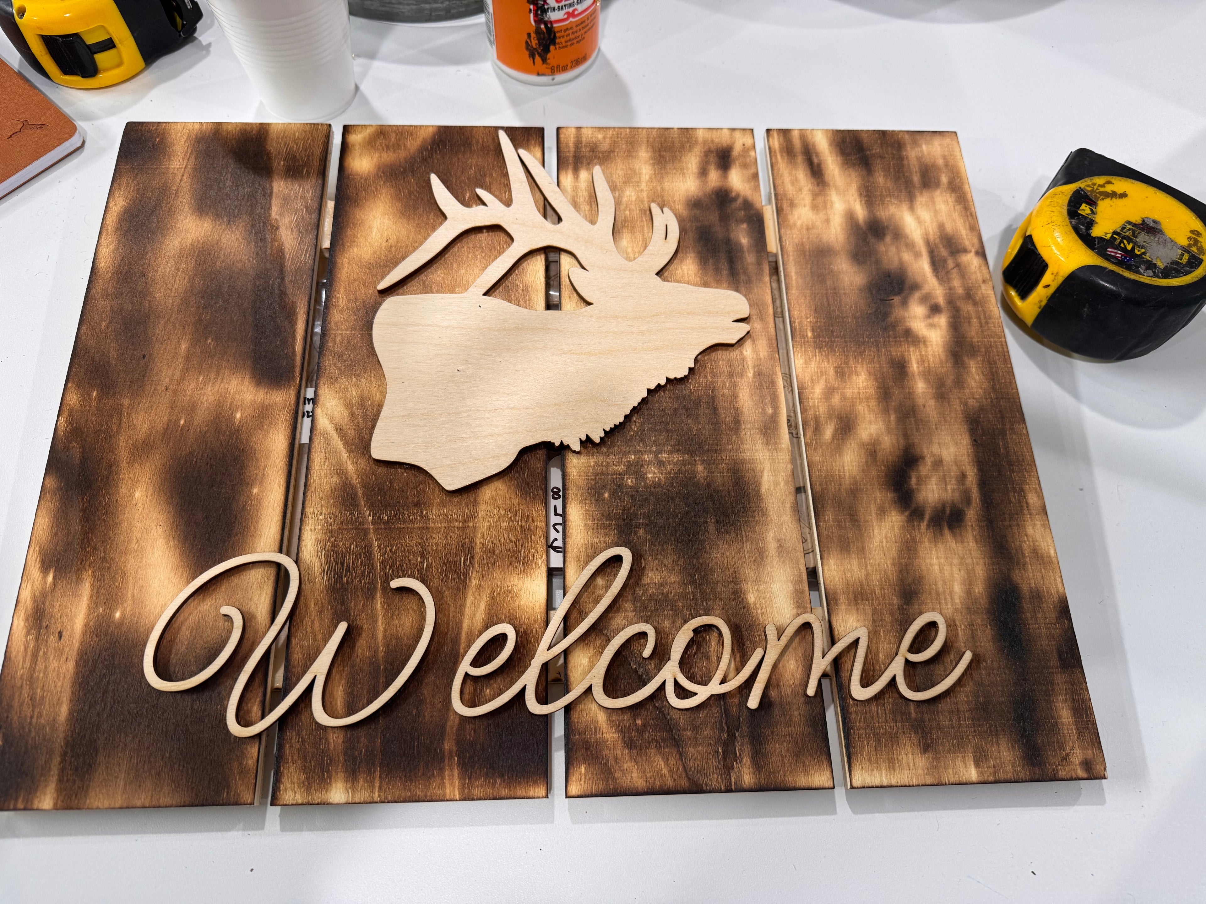 Elk welcome sign