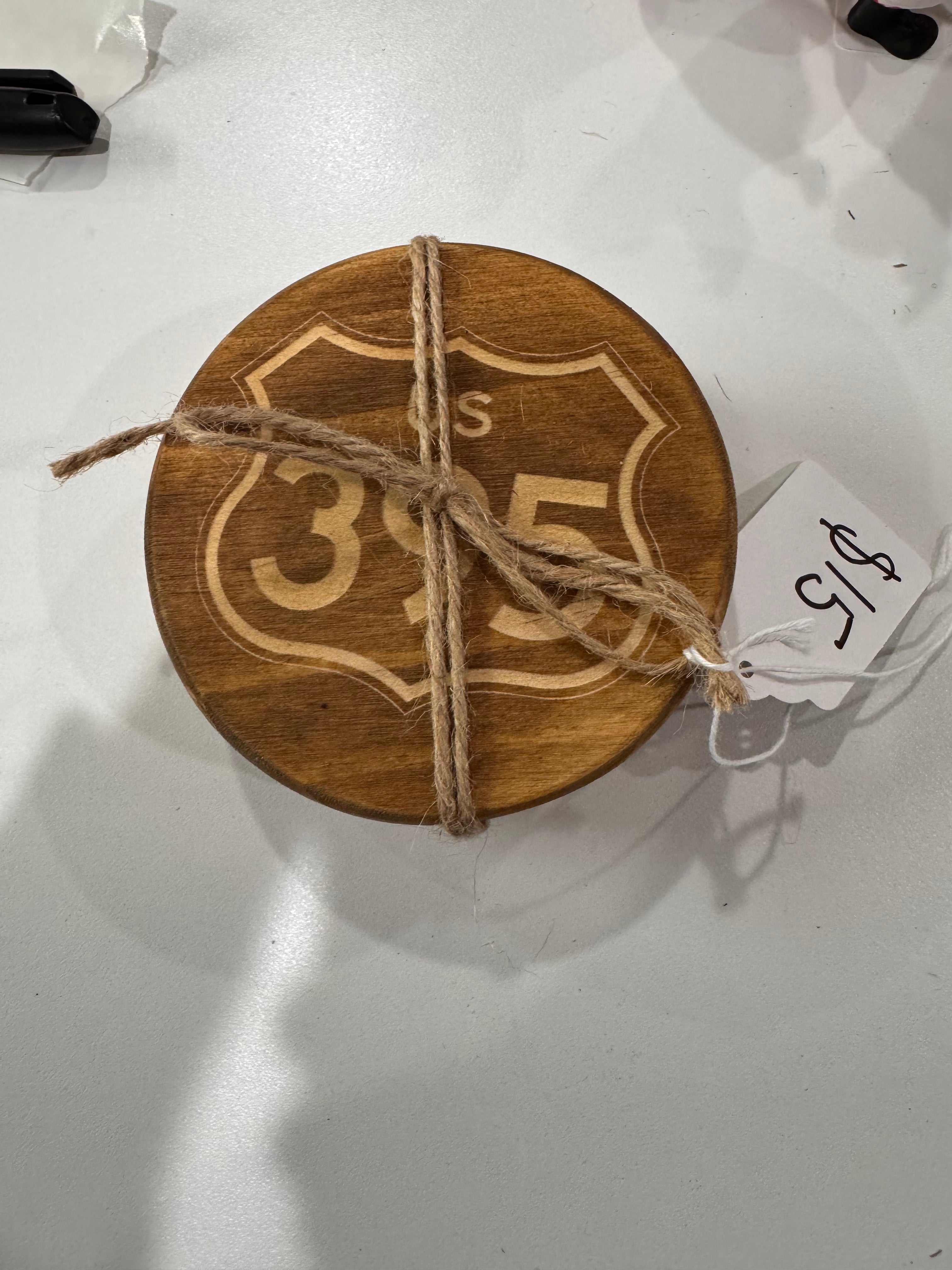 395 wood coasters