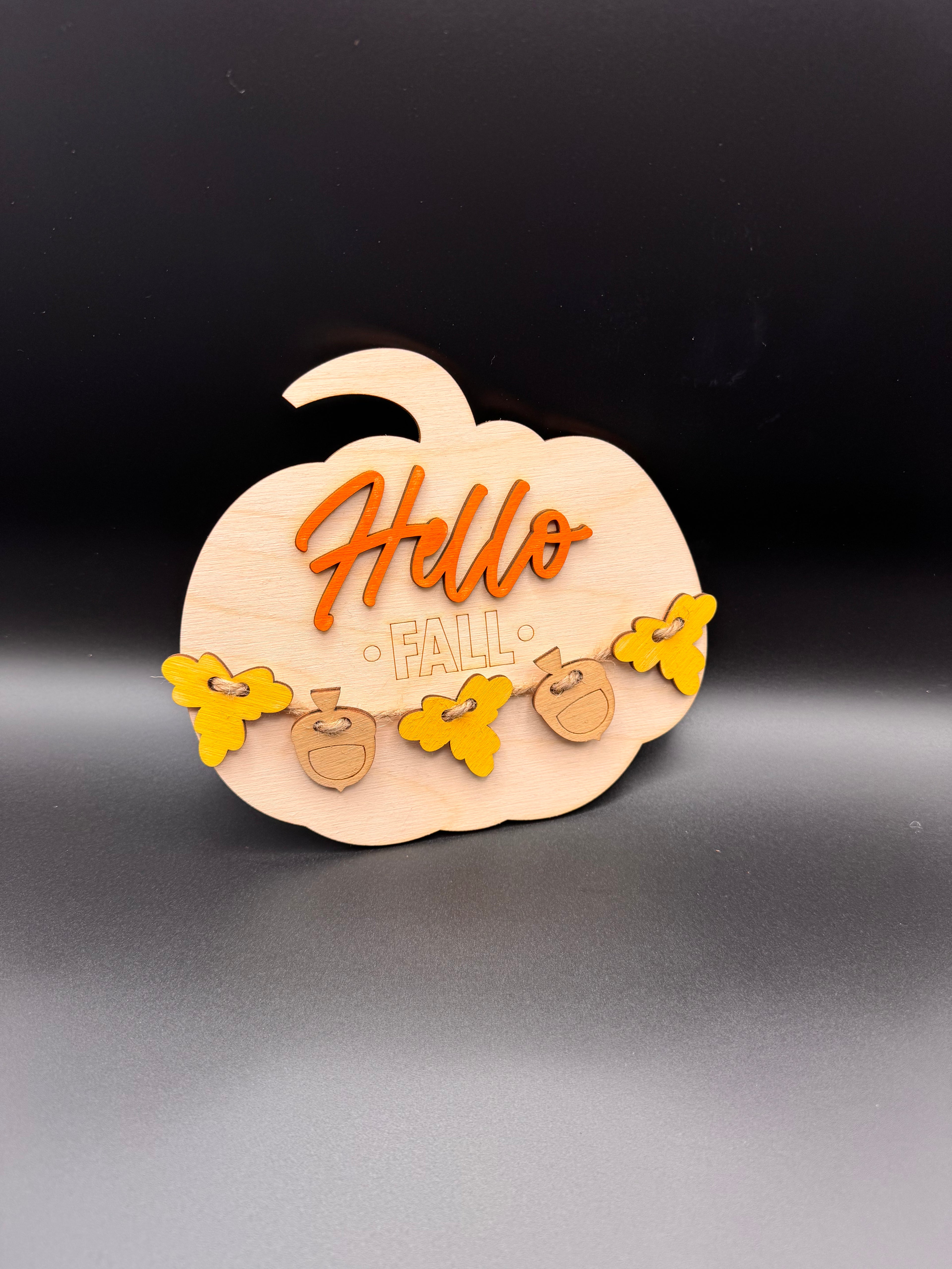 Pumpkin hello fall decor