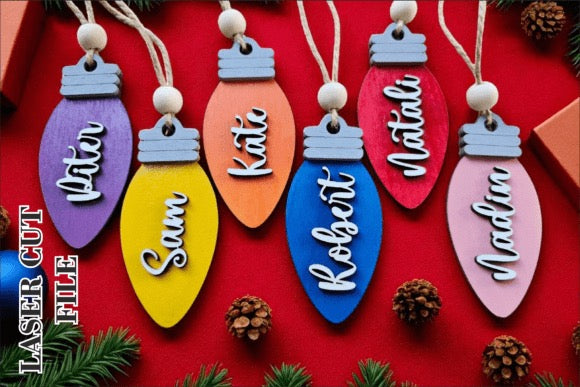 Light bulb ornament *COLOR*