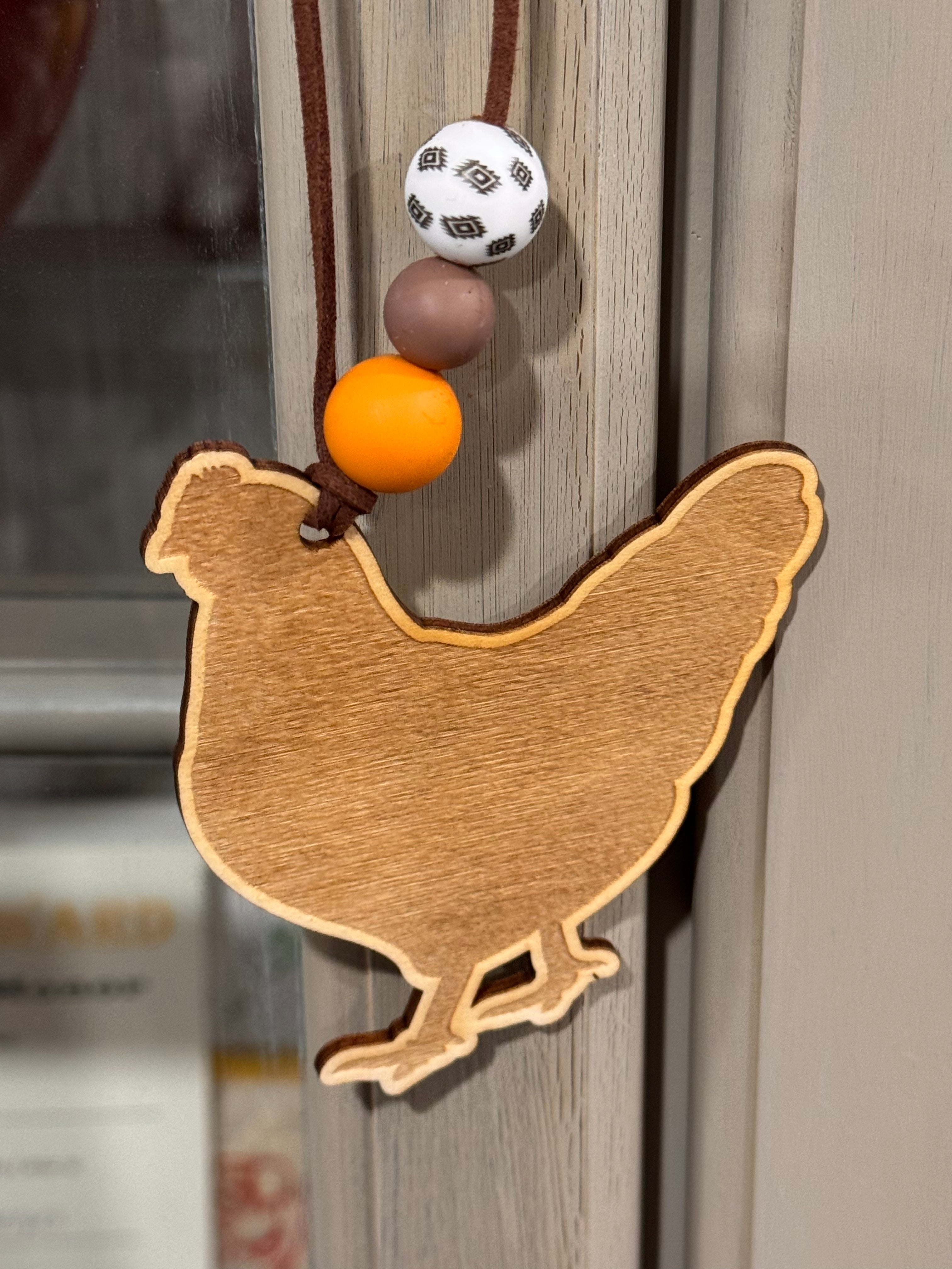 Chicken Car Charm